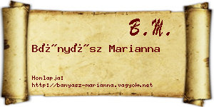 Bányász Marianna névjegykártya